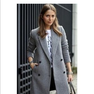 💕 Dark grey wool blend Zara coat 💕